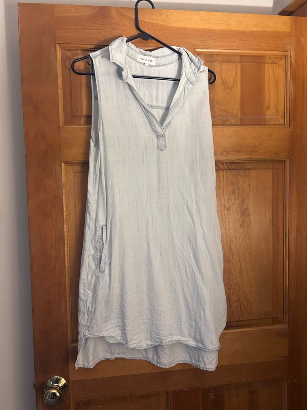 Bella Dahl Light Blue Sleeveless Mini Dress